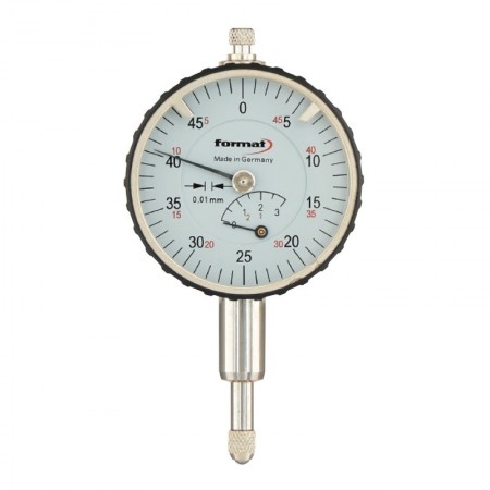 Miniceas comparator, domeniu 3, precizie 0.01, diametru cadran 40, 0.5 mm/rotatie completa, Format