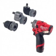 Masina de gaurit cu percutie si capete interschimbabile model M12 FPDX-0, fara acumulator, 450|1700 rpm, Milwaukee