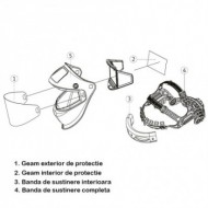 Geam interior de protectie pentru casca W DIGITAL TC si PANORAMA-W TC, Schweisskraft