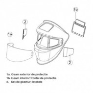 Set de geamuri laterale pentru casca PANORAMA W R-TC, Schweisskraft