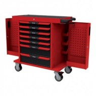 Dulap mobil cu 7 sertare si usi laterale, dimensiuni 910 x 475 x 815 mm, incarcare max. sertar/totala 30/450 kg, FORTIS