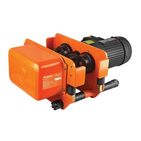 Carucior pentru troliuri electrice cu 1 / 2 viteze - Seria EFW-1 / EFW-2, modelul EFW 2-1 compatibil cu EKZT 20-1, putere 0,6 kW, UNICRAFT