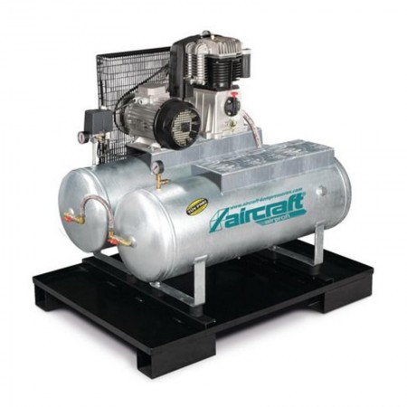 Stație universala de aer comprimat model AIRPROFI Duo 853/2x100/10, capacitate rezervor 2x100 litri, Aircraft