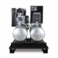 Statie universala de aer comprimat model AIRPROFI Duo 703/2x100/10 K, capacitate rezervor 2x100 litri, Aircraft