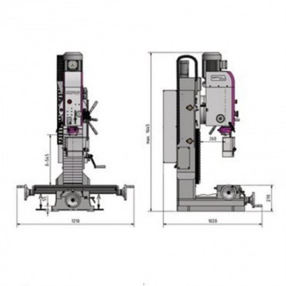 Masina de frezat MH 50G,...