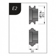 Role tip E2, pentru masina de faltuit SBM 110-08, Metalkraft