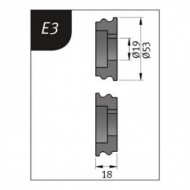 Role tip E3, pentru masina de faltuit SBM 110-08, Metalkraft