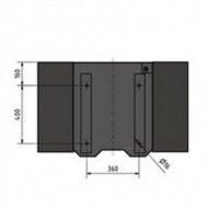 Postament cu tava de span inclusa pentru masinile de frezat seria MH 35, MB 4, dimensiune 650 x 550 x 750 mm, Optimum