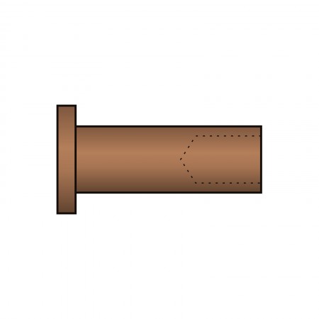 Nit tubular forma  B  DIN 7338, cupru, Rocast