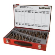 Set de 170 burghie spirale, DIN 338, tip VA, HSSE-Co 5, cutie din otel, RUKO