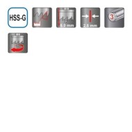 Clopote de gaurire de precizie, rectificate, HSS-G, RUKO