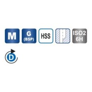 Tarozi Multi-drivecu doua capete de filetare, HexTap DS HSS-G, VOLKEL