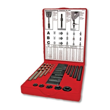 Trusa pentru extragerea suruburilor, caseta din plastic, set 25 piese, RUKO