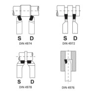 Set 11 cutite de strung cu placute din carburi metalice, sudate, 8mm, OPTIMUM