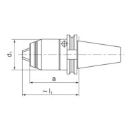 Mandrina de precizie pt. CNC, DIN 69871, SK 40, domeniu 1.0 - 16, dimensiuni 50 x 80 mm, FORMAT