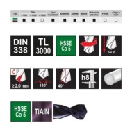 Set de 19 burghie spirale, DIN 338, TL 3000, HSSE-Co5 TiAlN, cutie din plastic, RUKO