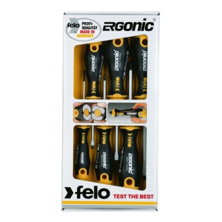 Set de surubelnite Ergonic Profesional - seria 400, 6 piese , 6 x Torx 408, Felo