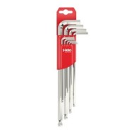 Set de 9 surubelnite vinclu inbus, cu cap sferic, extralungi, cromate , Felo