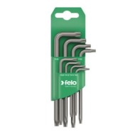 Set surubelnite vinclu Torx, lungi, nichelate, 8 piese, Cap Normal, Felo