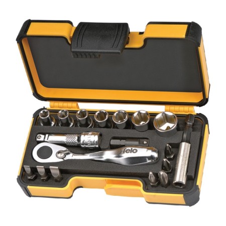 Trusa XS 18 inch - 18 piese in caseta mini StrongBox (135 x 75 x 37 mm), Felo