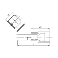 Conectori plati - izolatie Policarbonat - mama + tata, Hilpress