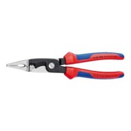 Cleste multifunctional pentru electricieni, cu strat protector negru lustruit si manere cu manson din plastic, Knipex