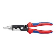 Cleste multifunctional pentru electricieni, cu strat protector negru lustruit si manere cu manson bicomponent, Knipex