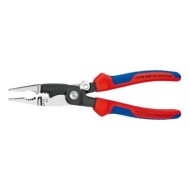 Cleste multifunctional pentru electricieni, sistem de blocare, strat protector negru lustruit si manson bicomponent, Knipex