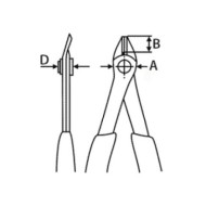 Cleste pentru electronica SuperKnips cu protectie la descarcare electrostatica (ESD), pentru cabluri de fibra optica, Knipex