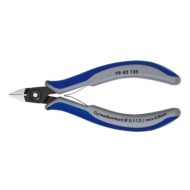 Clesti diagonali pentru electronica, cap ascutit, suprafata brunata lustruita si manere cu manson bicomponent, Knipex