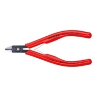 Cleste diagonal pentru electronica, suprafata brunata si manere cu manson din plastic, Knipex