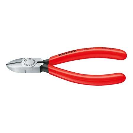 Cleste diagonal pentru electromecanica, Strat protector negru lustruit si manere cu manson din plastic, L 125 mm, Knipex