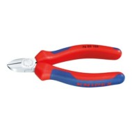 Cleste diagonal pentru electromecanica, strat protector negru lustruit si manere cu manson bicomponent, Knipex
