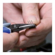 Cleste de precizie de prindere pentru electronisti, falci rotunde si ascutite, L 135 mm, Knipex