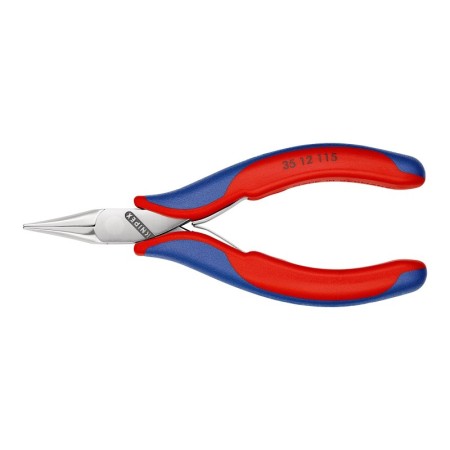 Cleste de precizie de prindere pentru electronisti, suprafata lustruita si manere cu manson bicomponent, Knipex