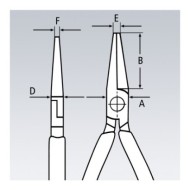 Cleste de precizie de prindere pentru electronisti, suprafata lustruita si manere cu manson bicomponent, Knipex