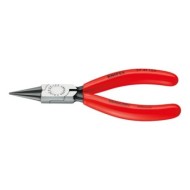 Cleste de precizie pentru mecanica fina, strat protector negru lustruit si manere cu manson din plastic, L 125 mm, Knipex