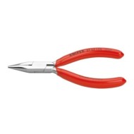 Cleste de precizie pentru mecanica fina, suprafata cromata si manere cu manson din plastic, L 125 mm, Knipex