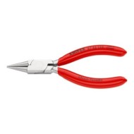 Cleste de precizie pentru mecanica fina, suprafata cromata si manere cu manson din plastic, L 125 mm, Knipex