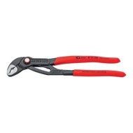 Cleste Cobra QuickSet, strat protector gri lustruit si manere din plastic anti-alunecare, Knipex