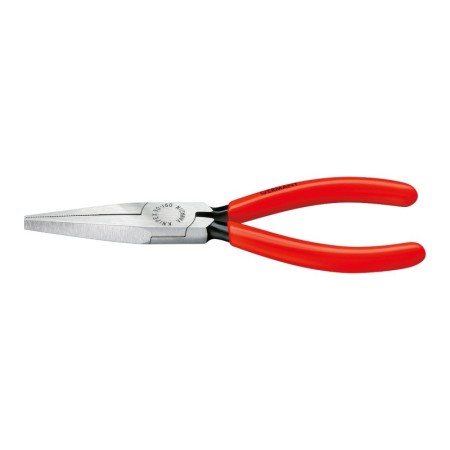 Clesti de prindere cu falci plate lungi cu strat negru protector lustruit si manere cu manson din plastic, Knipex