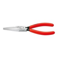 Clesti de prindere cu falci plate lungi cu strat negru protector lustruit si manere cu manson din plastic, Knipex