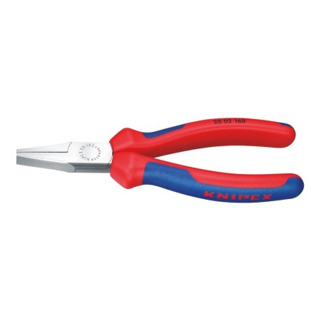 Clesti de prindere cu falci plate, cu strat negru protector lustruit si manere cu manson bicomponent, Knipex