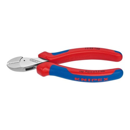 Cleste de taiere X-CUT cu suprafata cromata si manere cu manson bicomponent, L 160 mm, Knipex