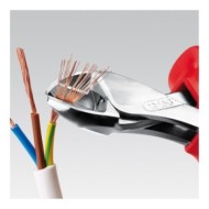 Cleste de taiere X-CUT cu suprafata cromata si manere cu manson bicomponent VDE 1000 V, L 160 mm, Knipex