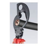 Clesti cu clichet (2 trepte) pentru taierea cablurilor de Cu si Al (32 / 52 mm) cu manere cu manson bicomponent, Knipex