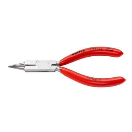 Cleste cu falci rotunde si muchii taietoare, cu suprafata cromata si manere cu manson din plastic, Knipex