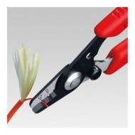 Cleste dezizolator pentru fibra optica, Cleste cu suprafata brunata si manere cu manson din plastic, Knipex
