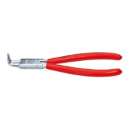 Cleste pentru inele de siguranta interioare cu suprafata cromata si manere din plastic, Knipex