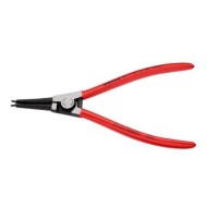Cleste pentru inele de siguranta exterioare cu strat protector negru lustruit si manere cu manson din plastic, Knipex